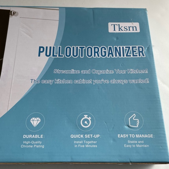 Pull Out Cabinet Organizer Tksrn Heavy Duty Slide Out Cutting Board Organizer - Picture 5 of 9